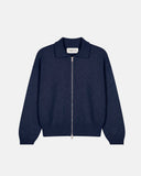 PALMS CAPRA - Palms Zip Up Polo - Blue