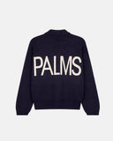 PALMS CAPRA - Palms Zip Up Polo - Blue