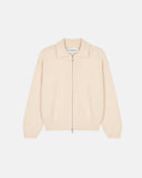 PALMS CAPRA - Palms Zip Up Polo - Ivory