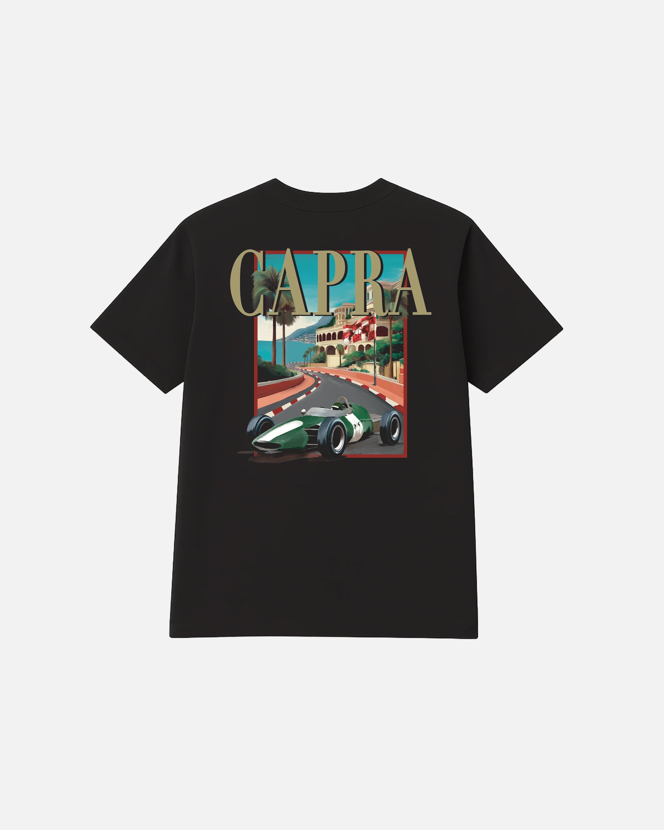 PALMS CAPRA PORTRAIT GREY  T-SHIRT