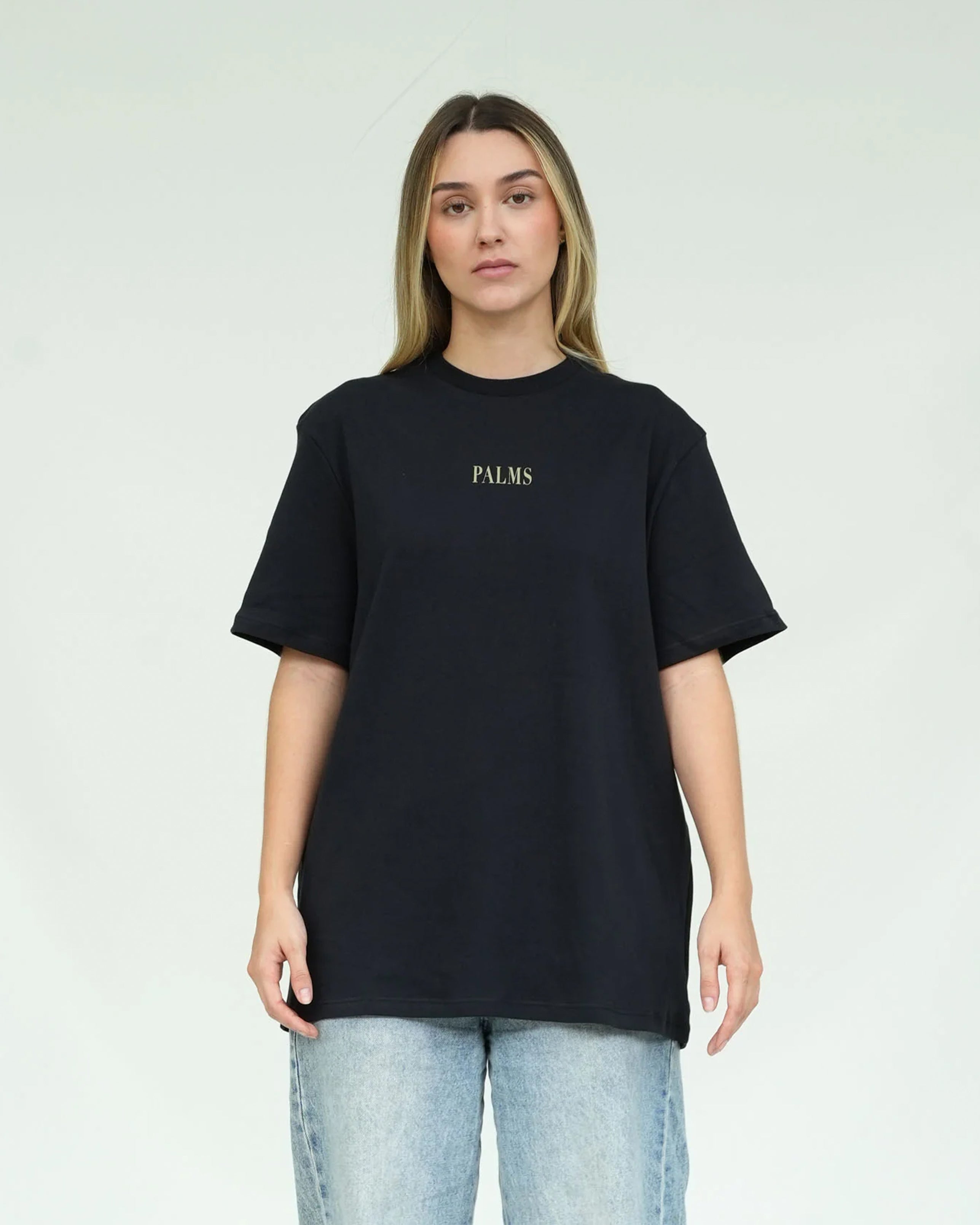 PALMS CAPRA PORTRAIT GREY  T-SHIRT