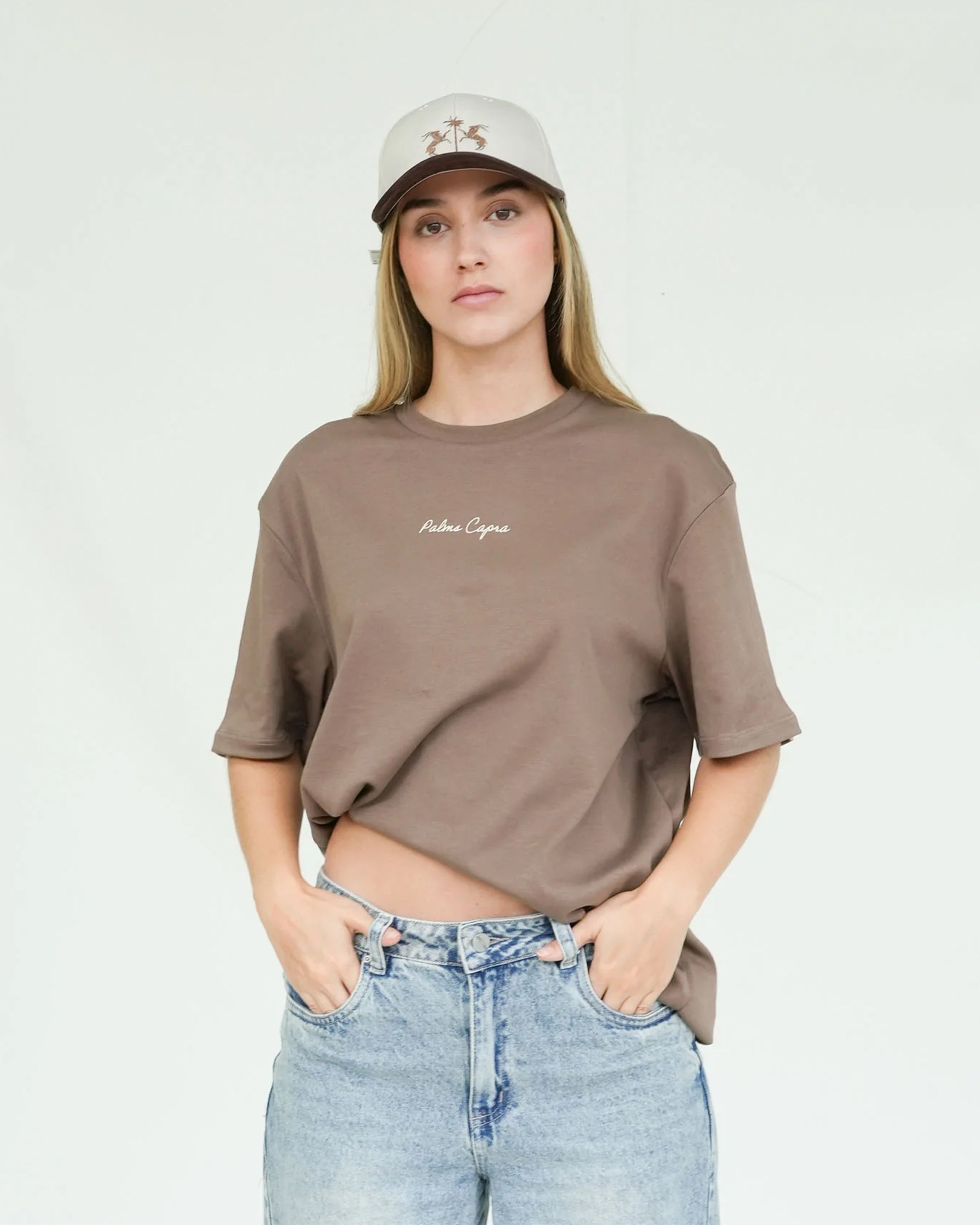 PALMS CAPRA RACING DREAM T-SHIRT BROWN