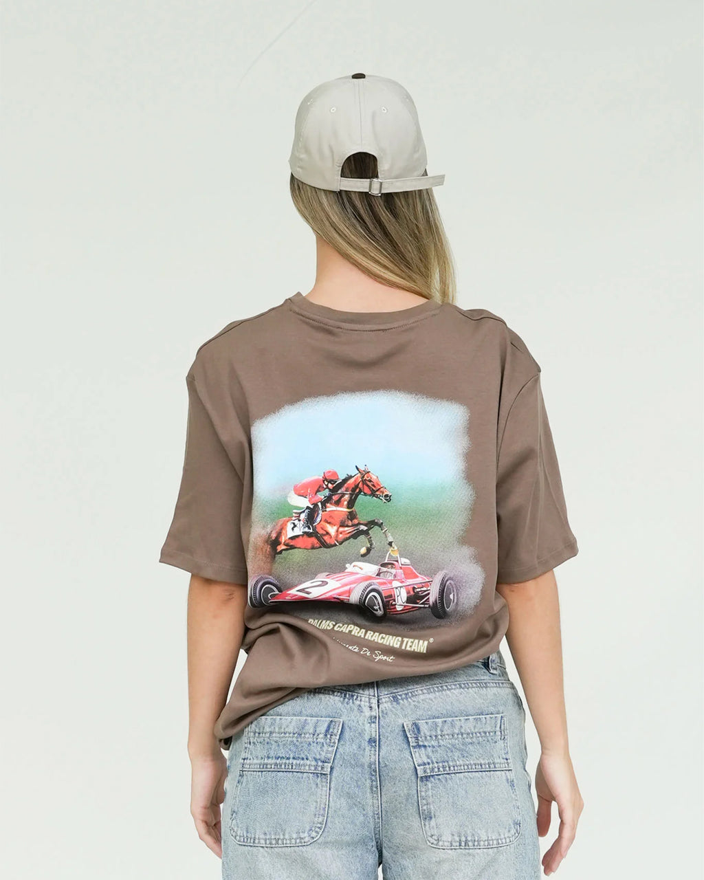 PALMS CAPRA RACING DREAM T-SHIRT BROWN