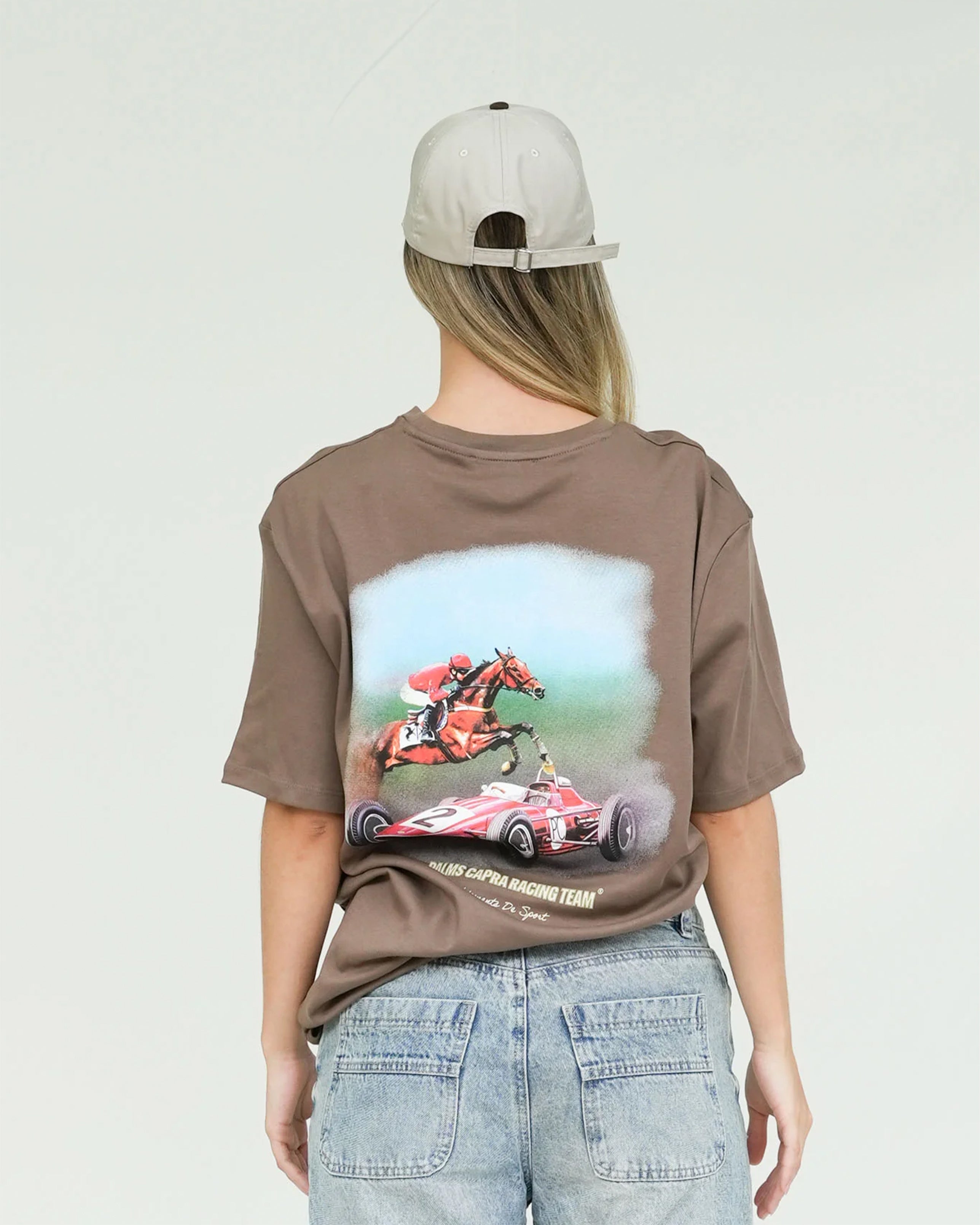 PALMS CAPRA RACING DREAM T-SHIRT BROWN