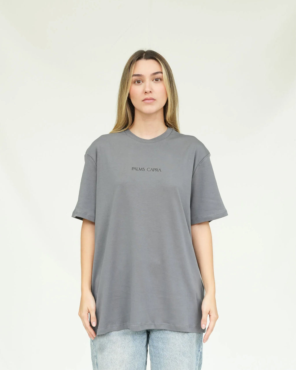 PALMS CAPRA BASIC LOGO T-SHIRT GREY