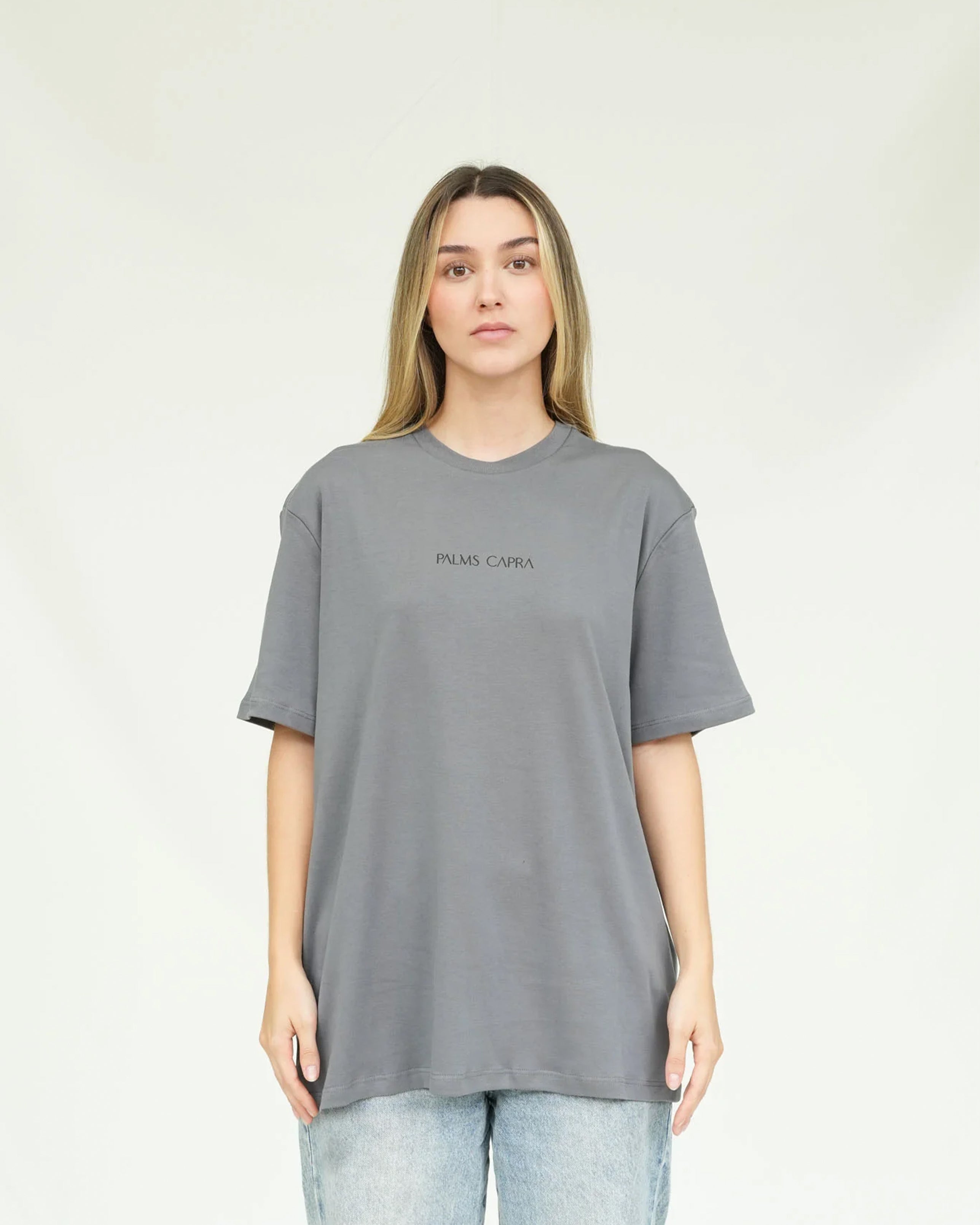 PALMS CAPRA BASIC LOGO T-SHIRT GREY