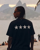 PALMS CAPRA - T-Shirt Stars - Black