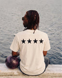 PALMS CAPRA - T-Shirt Stars - Ivory