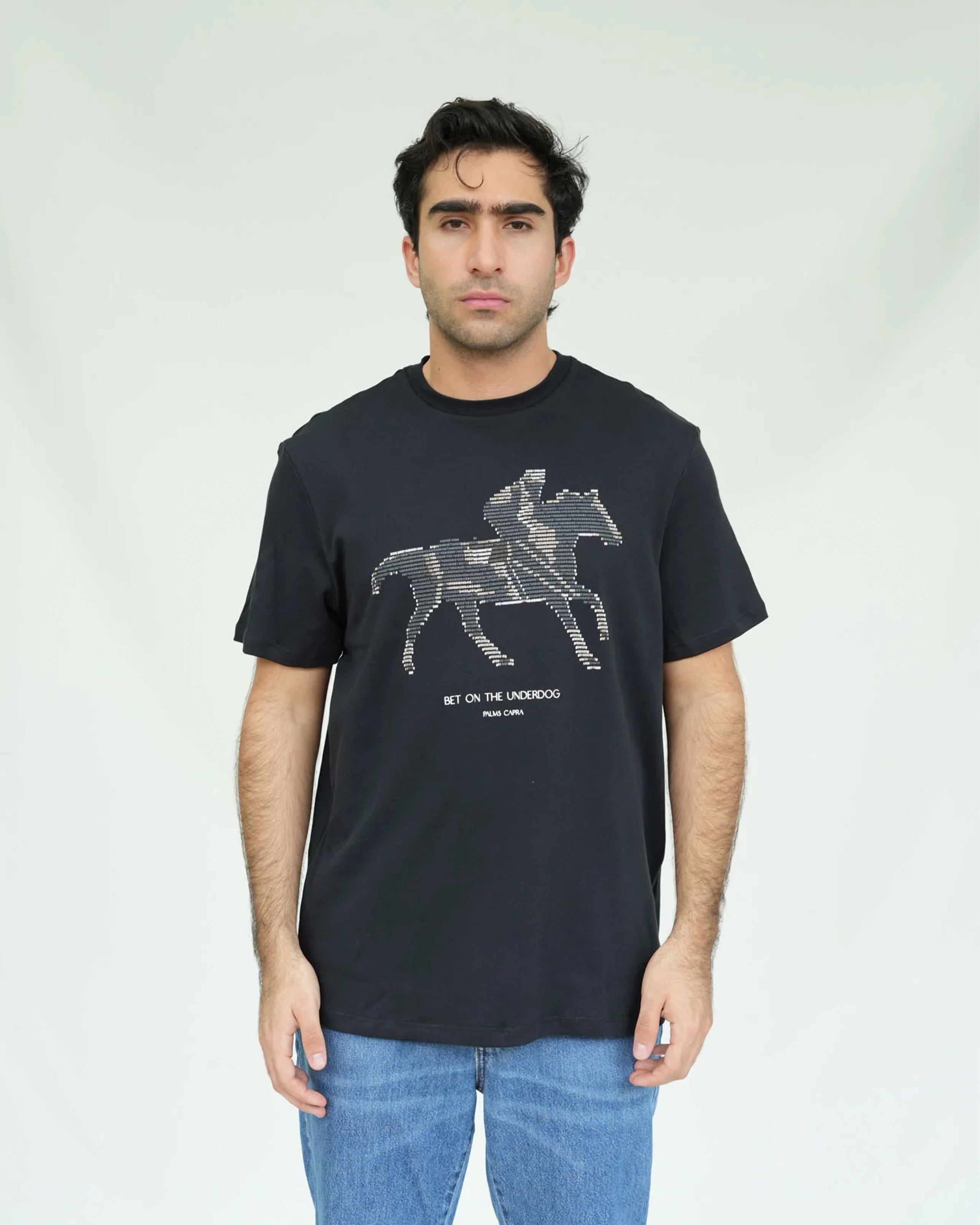PALMS CAPRA UNDERDOG T-SHIRT BLACK