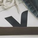 VEJA - Volley Leather White Nautico Bark - Blanco