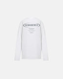 REMANENCE - Camiseta Manga Larga Raw - Blanco