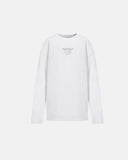 REMANENCE - Camiseta Manga Larga Raw - Blanco