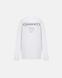 REMANENCE - Camiseta Manga Larga Raw - Blanco