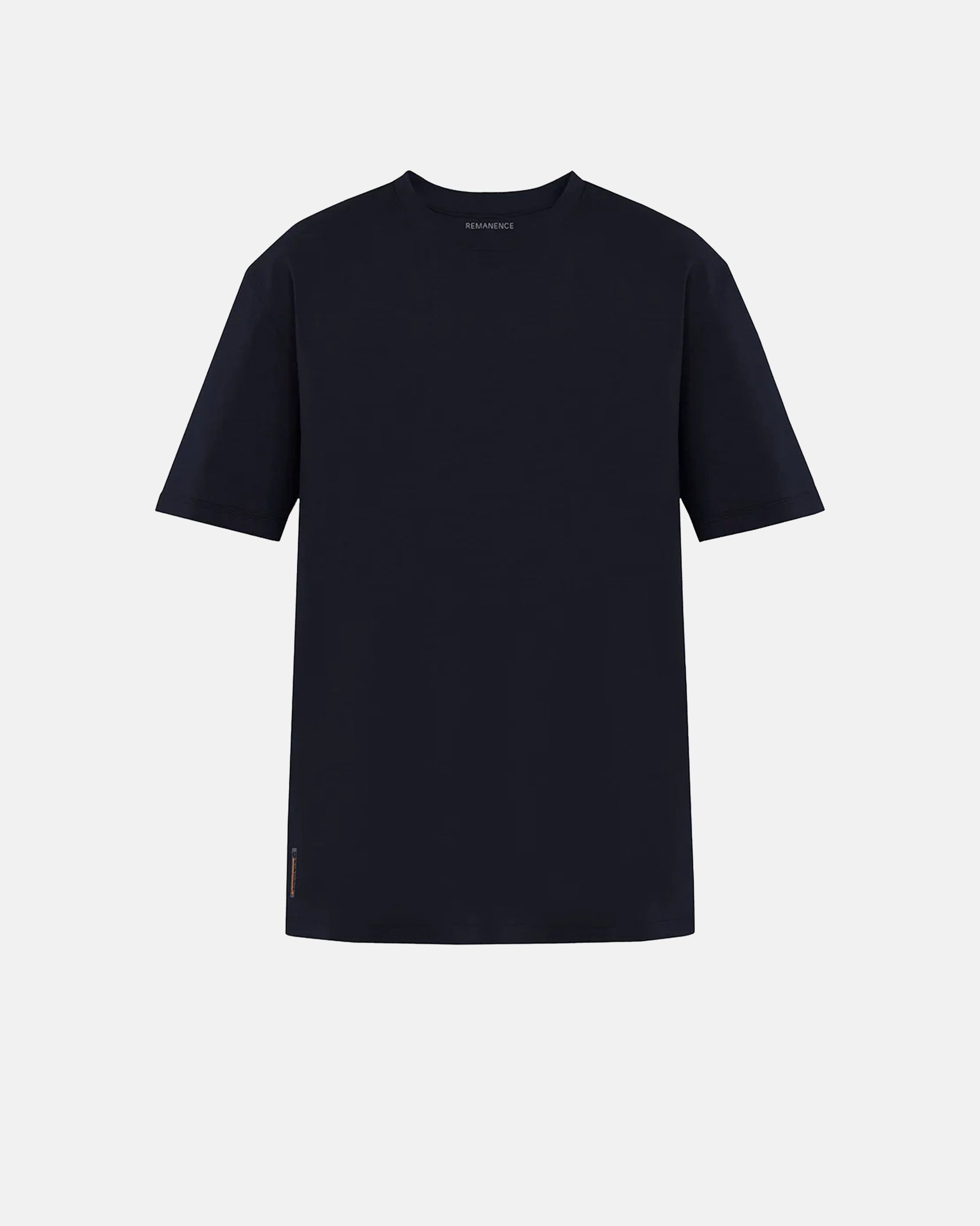 REMANENCE RELAX FIT CLING T‑SHIRT – AZUL NOCHE