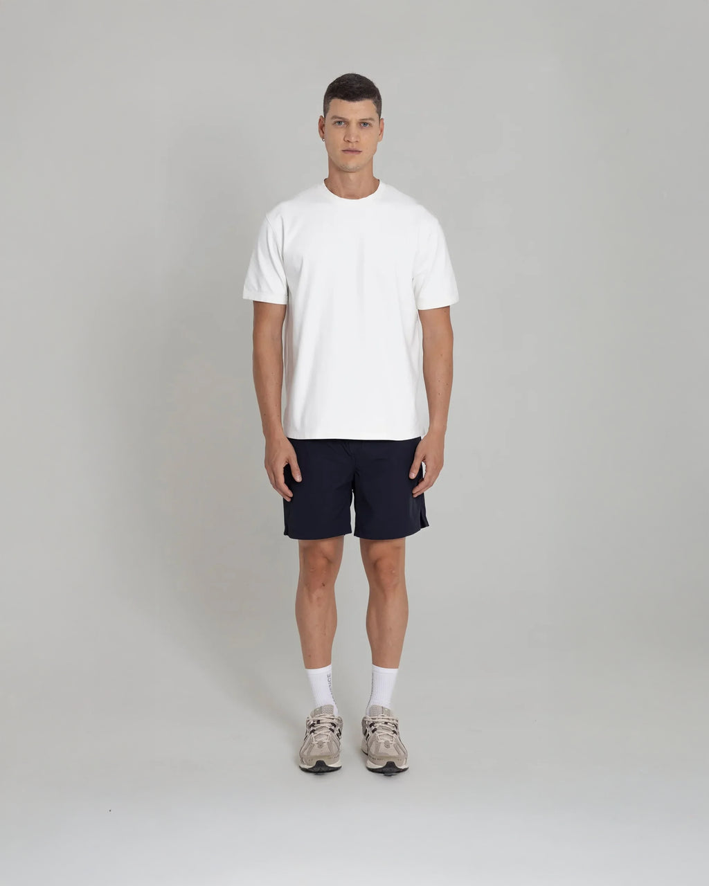 REMANENCE RELAX FIT CLING T‑SHIRT – BLANCA