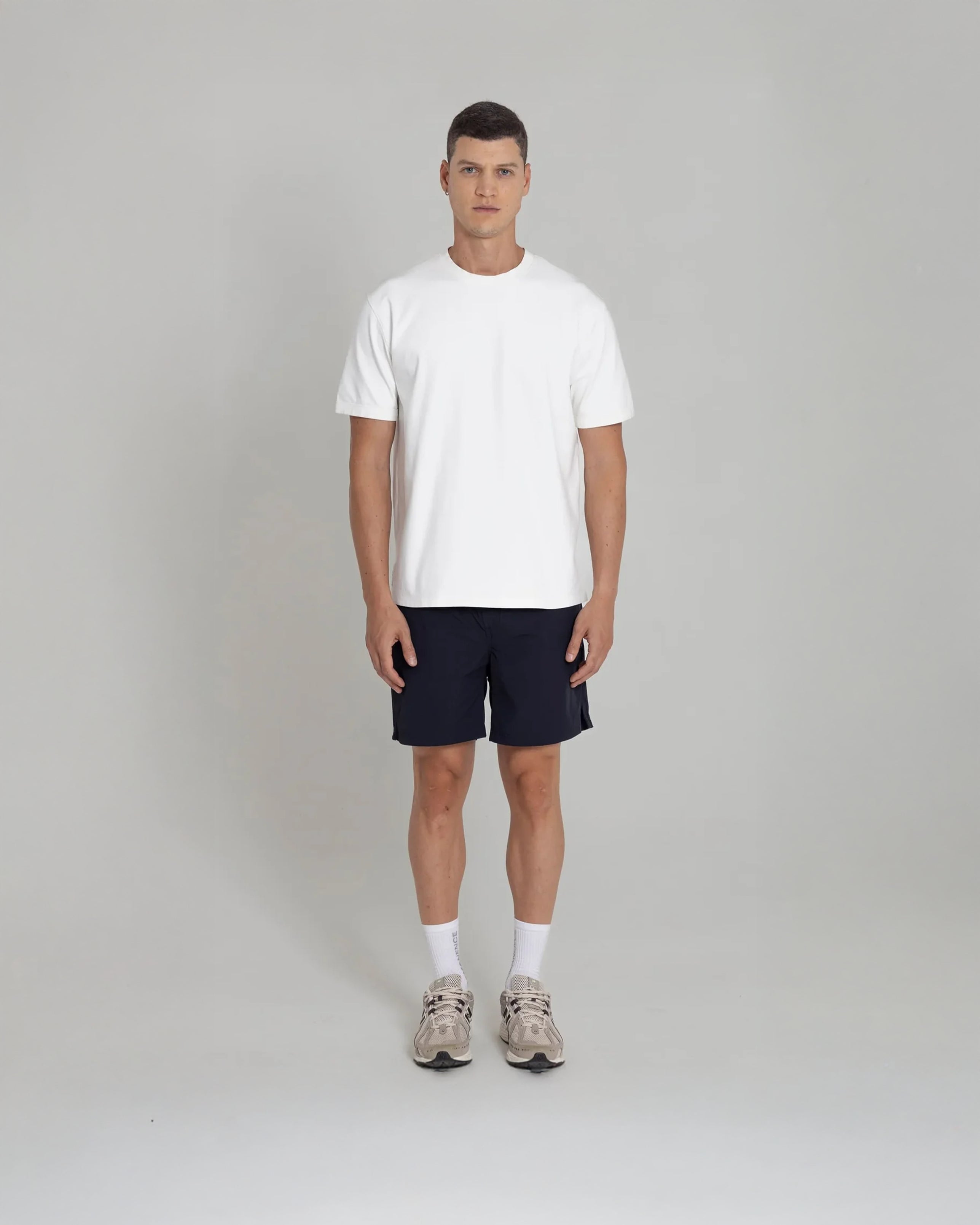 REMANENCE RELAX FIT CLING T‑SHIRT – BLANCA