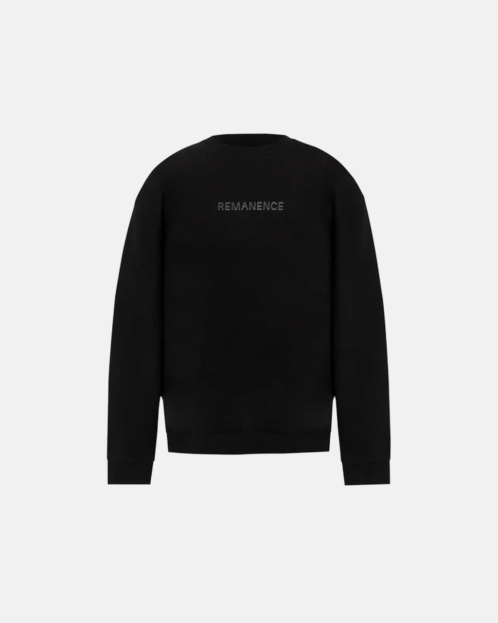 REMANENCE REGULARFIT VERGE CREWNECK – NEGRO