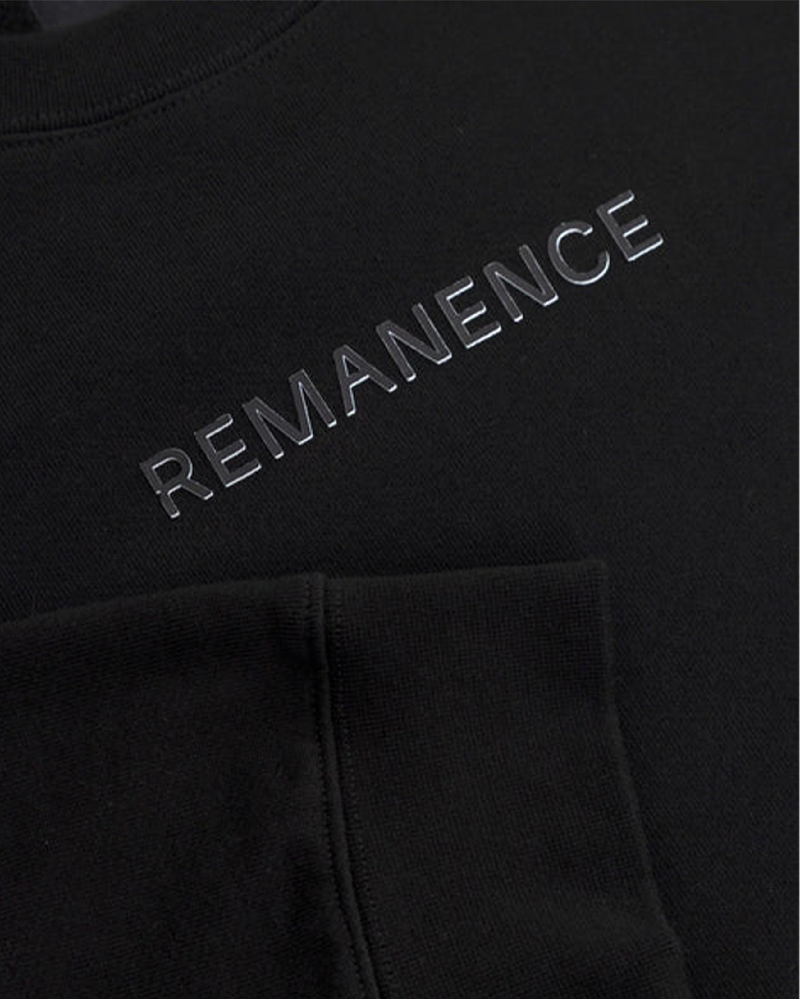 REMANENCE REGULARFIT VERGE CREWNECK – NEGRO