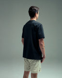 Remanence Relax Fit Cling T‑Shirt – Negro