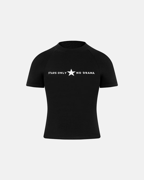 THE 99 - Baby Tee Stars Only - Black