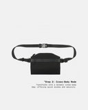 THE FRENCHIE CO - Sling Backpack Ballistic Nylon Italian Leather