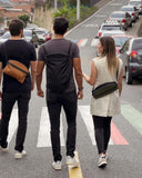 THE FRENCHIE CO - 3 in 1 Sling/Backpack - Ballistic Nylon-Vegan Leather
