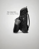THE FRENCHIE CO - Work/Travel Speed Backpack Limited Edition - Titanium Black Suede