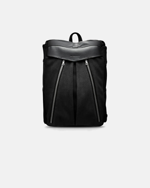 THE FRENCHIE CO - Titanium Anti-Theft Speed Backpack Limited Edition - Titanium Black Suede