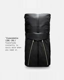 THE FRENCHIE CO - Titanium Anti-Theft Speed Backpack Limited Edition - Titanium Black Suede