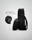 THE FRENCHIE CO - Anti-Theft Speed Backpack Limited Edition - Titanium Black Suede