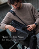THE FRENCHIE CO - Anti-Theft Speed Backpack Limited Edition - Titanium Brown Suede