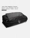 THE FRENCHIE CO - Titanium Anti-Theft Speed Backpack Limited Edition - Titanium Black Suede