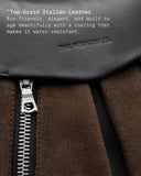 THE FRENCHIE CO - Anti-Theft Speed Backpack Limited Edition - Titanium Brown Suede