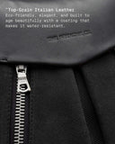 THE FRENCHIE CO - Titanium Anti-Theft Speed Backpack Limited Edition - Titanium Black Suede