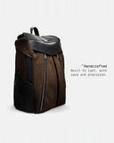 THE FRENCHIE CO - Titanium Anti-Theft Speed Backpack Limited Edition - Titanium Brown Suede