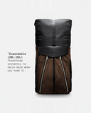 THE FRENCHIE CO - Titanium Anti-Theft Speed Backpack Limited Edition - Titanium Brown Suede
