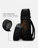 THE FRENCHIE CO - Titanium Anti-Theft Speed Backpack Limited Edition - Titanium Brown Suede