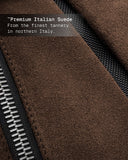 THE FRENCHIE CO - Titanium Anti-Theft Speed Backpack Limited Edition - Titanium Brown Suede