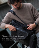 THE FRENCHIE CO - Anti-Theft Speed Backpack Limited Edition - Titanium Taupe Suede