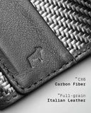 THE FRENCHIE CO - Carbon Speed Wallet Mini - Rouge-Noir