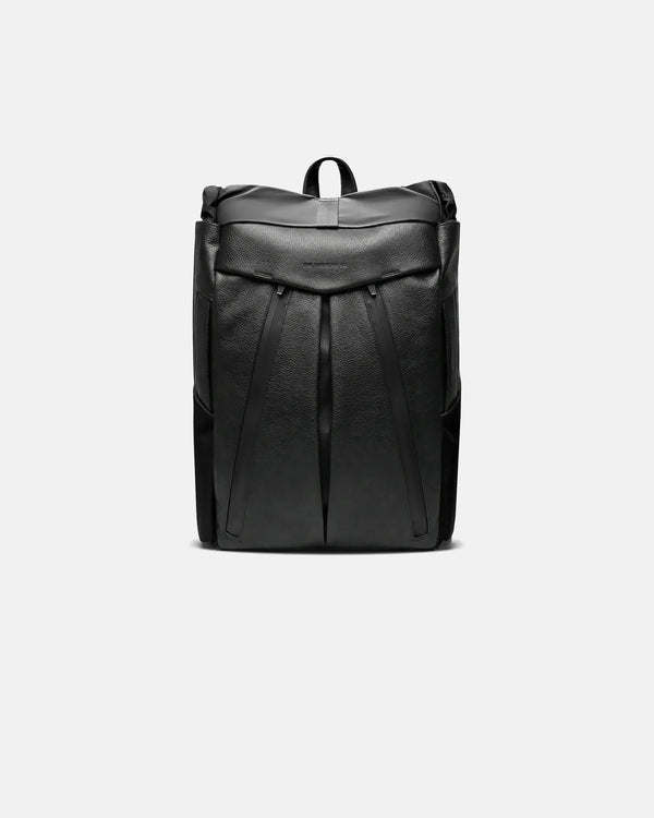 THE FRENCHIE CO - Leather Anti-Theft Speed Backpack - Black