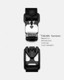 Morral THE FRENCHIE CO Leather Anti-Theft Speed Backpack en cuero italiano negro, cierre magnetico FIDLOCK de una mano