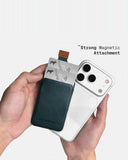THE FRENCHIE CO - MagSafe Compatible Speed Wallet - Green-Tan