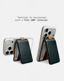 THE FRENCHIE CO - MagSafe Compatible Speed Wallet - Green-Tan
