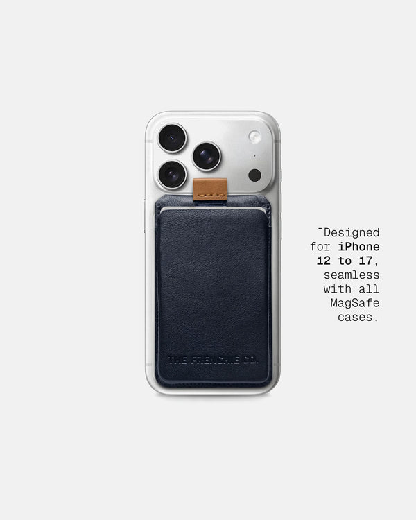 THE FRENCHIE CO - MagSafe Compatible Speed Wallet - Ultra Navy-Tan
