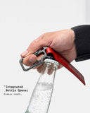 Llavero multiherramienta THE FRENCHIE CO Remove Before Flight 2.0 rojo, destapador integrado