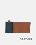 THE FRENCHIE CO - Speed Wallet Mini Green-Tan