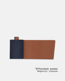 THE FRENCHIE CO - Speed Wallet Mini Ultra Navy-Tan