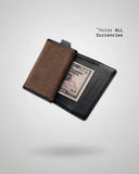 THE FRENCHIE CO - Suede Speed Wallet - Brown