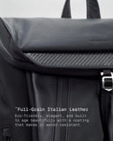 THE FRENCHIE CO - Speed Backpack Special Edition Black Leather Carbon Fiber